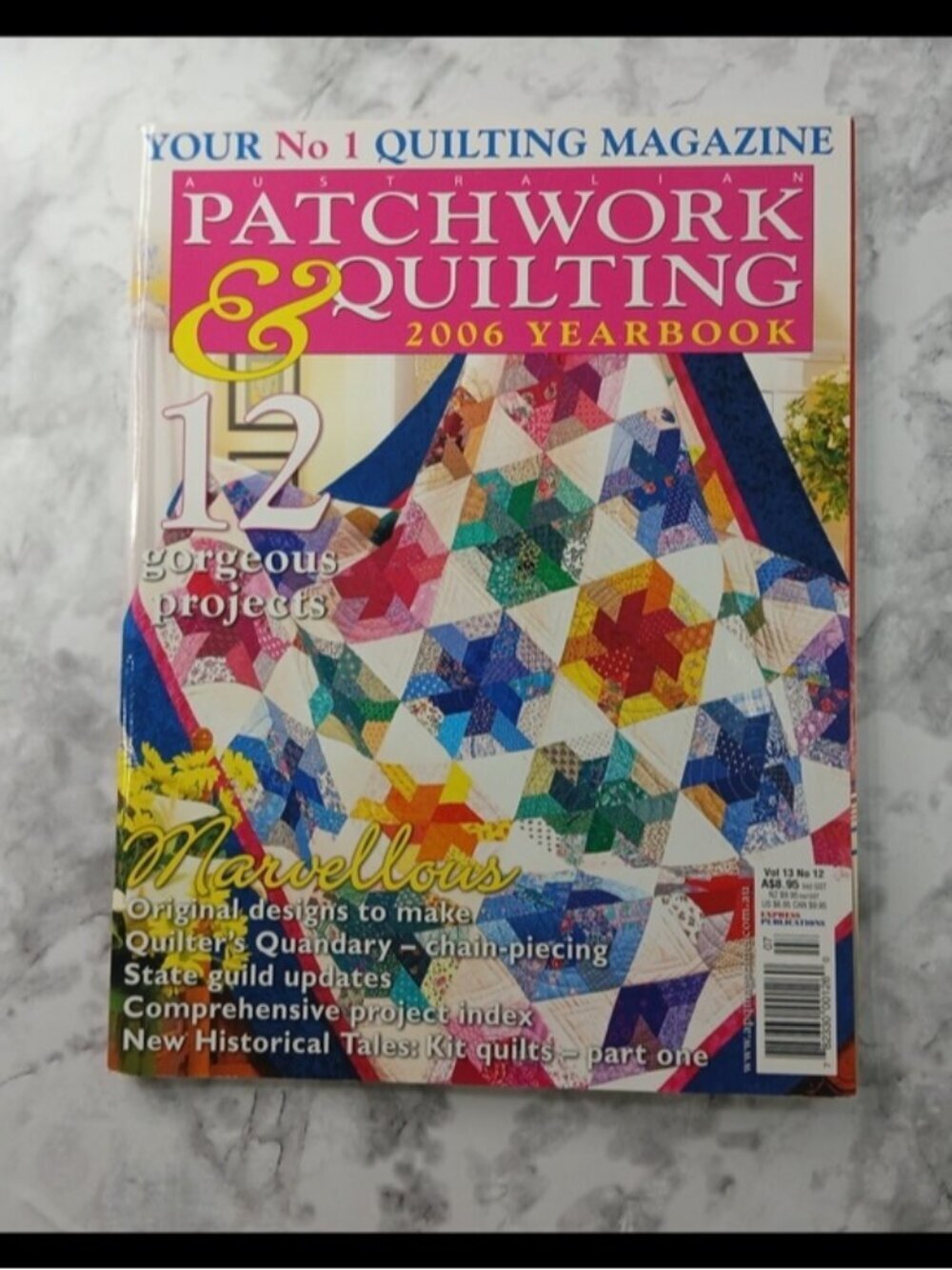 Australian Patchwork & Quilting 2006 Yearbook Vol 13 No 12 + Pattern Sheet